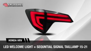 HONDA HRV VEZEL LED SEQUENTIAL SIGNAL SMOKE WELCOME LIGHT V2 TAILLAMP 2015-2019