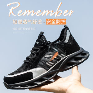 Giày Bảo Hộ Nam Nữ Mùa Hè Siêu Nhẹ Thoáng Khí Giày Điện Cách Điện Chống Đâm Thủng Đầu Bằng Thép Chống Rơi