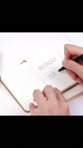 MOTARRO 1Pcs A7 Notebook Gold Silver Notepad Mini Memo Ins Hand Ledger for Student School Office Supplies Notepad