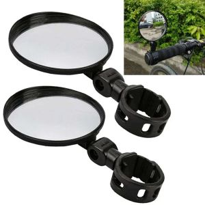 1-2PCS Bicycle Mirror Handlebar Rearview Mirror for Bicycle Motorcycle 360 Rotation Adjustable for Bike Riding Cycling Mirror