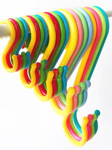 Modern Style S-Shaped Hook Super Large Mini Colorful Home Use Hooks Special Purpose Convenient to Use Resin Material High Load
