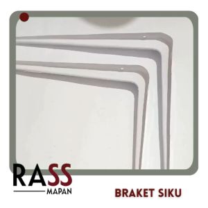Ambalan Siku Penahan Rak Meja Mebel Fold Bracket lancip (tipis)
