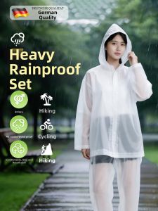 NIGESI | Disposable Rain Suit Set Full-body Rain Protection