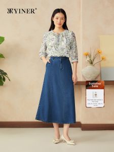 Elegant Floral Printed Blouse 3/4 Sleeves