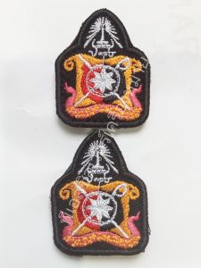 ผ้าปักปีกร่มสีเหลือง/กิติมศักดิ์/ปีกร่มคนโดด/เหรียญ/สรว/ผกก รับประกันสินค้า💯%✓