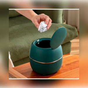 ถังขยะตั้งโต๊ะ มีฝาปิด ฝาปิดแบบกด สไตล์นอร์ดิกมินิน่ารัก วางในรถ วางบนโต๊ะอาหาร CH0774 โปรดอ่านรายละเอียดก่อนสั่งซื้อ