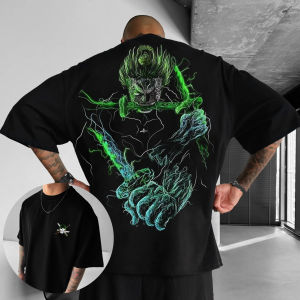 Bandai | Summer ONE PIECE Anime Collaboration New T-shirt Street Mens Japanese Harajuku Loose Casual Childrens Parent Child Top