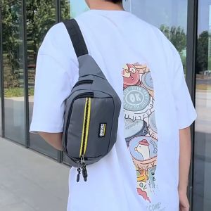 Belt Bag for Men Sling Bag Korean Fashion Waist Bag Multifunctional Waterproof Crossbody Bag Coin Purse Built Bag