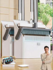 Joybos | Double Comb Tooth Non-Stick Broom and Dustpan Set for Home