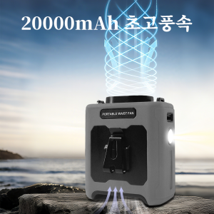 พัดลมพกพาเอว 20000mAh พร้อม Power Bank LED แขวนคอพัดลม 5 ความเร็วการไหลของอากาศที่แข็งแกร่งพัดลมระบายความร้อนสําหรับทํางานกลางแจ้ง