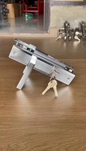 Kunci Pintu Besar GRT dengan Silinder Handle Pintu Komplit Gagang Handle - Warna Silver Chrome