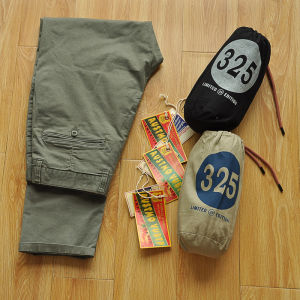 American Style Simple Pure Color Cotton Elastic Fabric Washed Straight Casual Pants Versatile Retro Workwear Trousers
