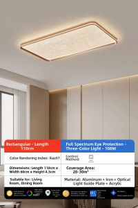 PARSA | Luxury Modern Minimalist Bedroom Ceiling Light Full Spectrum Eye-Protective