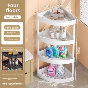 JIAJIESHI | Corner Multilayer Bathroom Storage Shelf