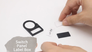 100Pcs Plastic Push Button Switch Panel Label 22mm Button Switch Signboard for Quick Recognition