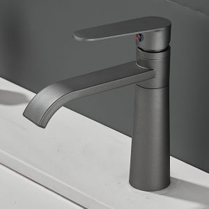 Antique Bathroom Faucet Hot & Cold Brass Bathroom Sink Faucet Deck Mounted Black Single Hole Single Handle Basin Sink Mixer Taps