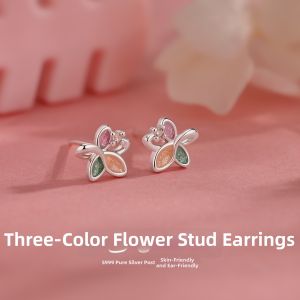 Lnieer | Earrings Earpins Small Stylish Summer S999 Silver