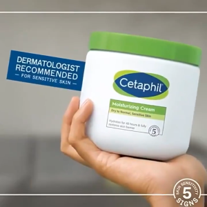 SG Stock|Cetaphil Moisturising Cream 550g Face & Body Moisturizer for Sensitive Dry Skin