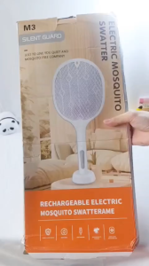 (Hot) Vợt muỗi tự động KT09 công nghệ bắt muỗi bằng ánh sáng xanh - tím  hoàn toàn mới dây sạc 5v đi kèm an toàn cho người dùng tiêu diệt hiệu quả côn trùng bay bảo vệ sức khỏe gia đình bạn