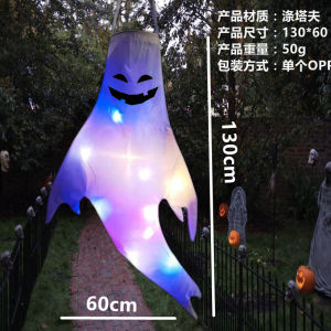 Hanging Ghost Halloween LED Luminous Ghost Childrens Gift Scary Party Props Home Outdoor Courtyard Bar Hanging Decorations
