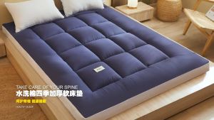 Foldable Matress Thicken 10cm Tatami Topper Mattress Single/Double/Queen/King Size Tatami Velvet Bed Suitable Four Seasons