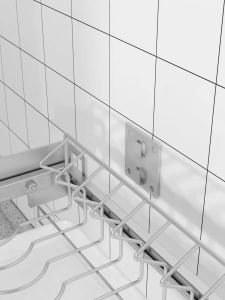 Dish Rack Stainless Steel Kitchen Dish Drying Rack Dish Drainer 304 Stainless Steel Plates Drying Rack Wall-Mounted Kitchen Rack Water Wall-Mounted  Kitchen Table Top Organizer 碗架