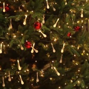 Outdoor Solar String Lights Waterproof Water Drop Solar Powered Lights for Patio Garden Patio Tree Wedding Party