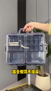 Large Capacity Fishing Tackle Box Portable Waterproof Storage Box Multi Compartment Bait Organizer Fishing Gear Accessories