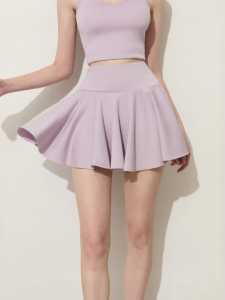 D-PLAY | Chân Váy Dạng Ô Tím Phong Cách Thể Thao Cao Waist Slimming