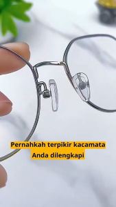 Paket Reparasi Kacamata Nosepad Baut Obeng Mini Pengganti Nose pad Silikon Bantalan Penyangga Hidung