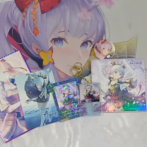 Genshin Impact Ayaka Merch Set Genshin Ayaka Gift Set Ayaka Art Print Ayaka Keychain Ayaka Genshin Print Ayaka Poster