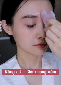 Đá Gua Sha Massage Mặt Bằng Thạch Anh Cao Cấp Giúp Lưu Thông Máu Hỗ Trợ Nâng Cơ Giảm Nếp Nhăn Thẩm Thấu Các Loại Dưỡng Da Giúp Da Thư Giãn Hồng Hào Căng Mịn