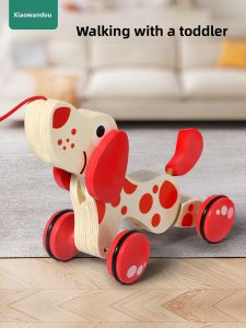 XIAOWANDOU | Wooden Pull Toy for Toddlers 1-2 Years