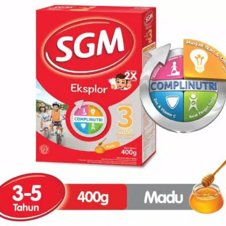 SGM Eksplor 3+ | 400 gram rasa madu/vanila | Lazada Indonesia