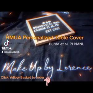 Burda MLA Personalized HMUA Table Cloth with Embroidered Letters