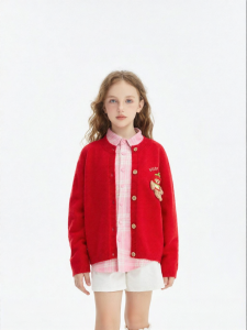 Cute Bear Kids Long Sleeve Cardigan Sweater