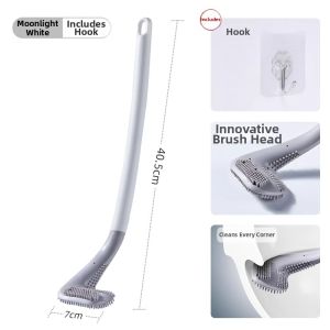NAIFUNA | All-angle Cleaning Extended Silicon Toilet Brush