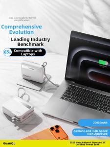 GUANQU | High Capacity Fast Charging Portable Power Bank 20000mAh