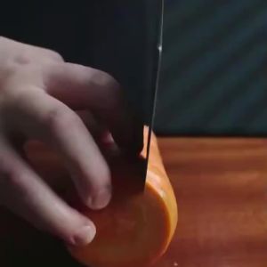 Sharpened Flower Carving Chefs Knife for Kitchen Bar