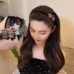 ล้างหน้า ที่รัดผม คาดศีรษะ ดาวเครื่องประดับ หน้าผมเทียม ผู้หญิงแฟชั่น ราคาประดับ