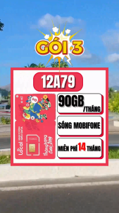 Sim 5G Mobifone Local Trọn Gói 14 Tháng Data Tốc Độ Cao 120GB/tháng + 500 Phút Gọi Nội Mạng/tháng – Dùng Không Lo Phát Sinh Chi Phí | 12A45F 12A69 12A79 12A89F . FREESHIP - CHƯA KÍCH HOẠT