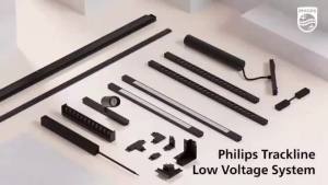 Philips Lighting Slim Trackline Tracker Surface mount ตัวรางติดตั้งลอย &  Recessed ตัวรางติดตั้งฝังยาว 1เมตร ใช้ร่วมกับ Driver