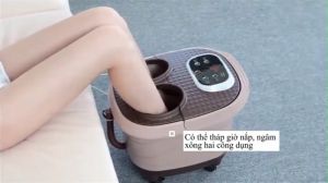Máy ngâm chân mát xa chân máy mát xa điện máy massage hiệu KAIMEIDI mát xa bàn chân tự động thêm nhiệt