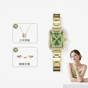 OLEVS | Đồng Hồ Nữ Đẹp Vintage Hình Vuông Nhỏ Sang Trọng