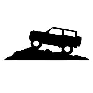 Tem Dán Decal Vinyl Xe SUV Địa Hình 15x5cm Dành Cho Jeep Jimny Trang Trí Thân Xe Cản Kính Phụ Kiện Độ Xe Chất Liệu PVC