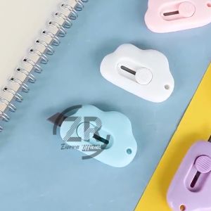 Cutter Mini Lucu Pisau Kecil Bentuk Awan Aksesoris Alat Tulis Kantor Pemotong Kertas Kualitas Import MX1062 ZIORRA