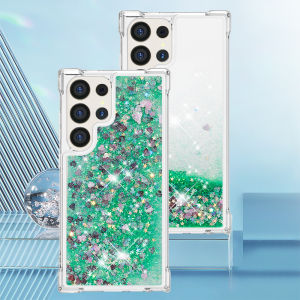 เคสโทรศัพท์แบบน้ำทรายเหลววิบวับ สำหรับ Samsung Galaxy S25 Edge S24 S23 S22 Ultra S21 Plus S20 FE 5G ป้องกันการตกกระแทก ฝาหลังใส