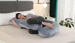 Crystal Velvet Pregnancy Maternity Pillow U Shaped with Removable Cover Nursing Full Body Pillow/Fireheart Warrior