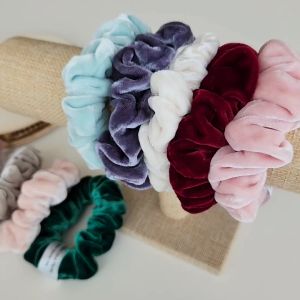 Mulberry Silk Velvet Midi Scrunchies 2cm Single Piece 100% Natural for Hair Care All Hair Types Soft and Smooth Midi Sized Gift Ideas Hair Accessories