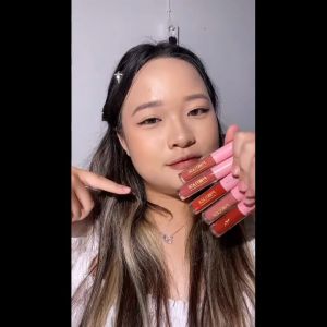 PINKFLASH Matte Lipstik Lembut Tahan Lama Pelembab Pigmentasi Tinggi 21 Colors